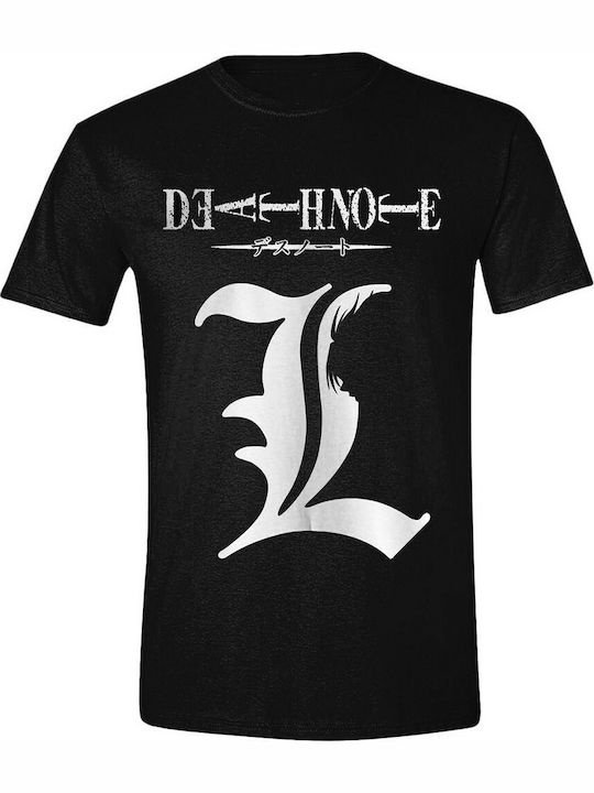 Pegasus Shadow Of L T-shirt Death Note Μαύρο Βαμβακερό Pegasus Shadow Of L T-shirt Death Note Μαύρο Βαμβακερό