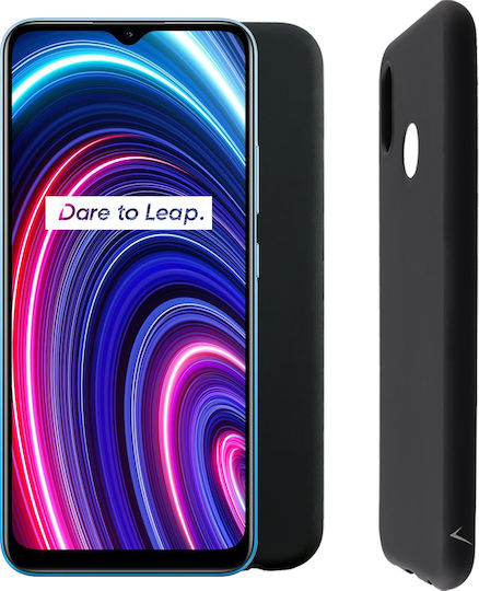Volte-Tel Camera Guard Back Cover Σιλικόνης Μαύρο (Realme C21Y / C25Y)