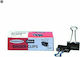 Cleme Metalice Bambalio 25mm Negre 12buc