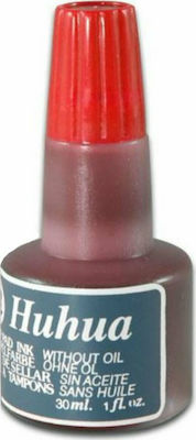 Huhua Μελάνι για Ταμπόν Huhua 30ml Κόκκινο