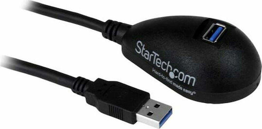 StarTech USB 3.0 Cable USB-A male - USB-A female Μαύρο 1.5m (USB3SEXT5DKB)