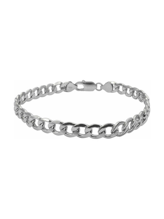 Men's Bracelet White Silver 925