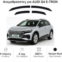 Heko Σετ Ανεμοθραύστες Μπροστινοί και Πίσω Σκούρο Φιμέ για Audi Q4 E-Tron 5D 2021 4τμχ 10278 Heko Σετ Ανεμοθραύστες Μπροστινοί και Πίσω Σκούρο Φιμέ για Audi Q4 E-Tron 5D 2021 4τμχ 10278