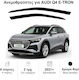 Heko Set of Windbreakers Front Car Dark Fime for Audi Q4 E-Tron 5D 2021 2pcs