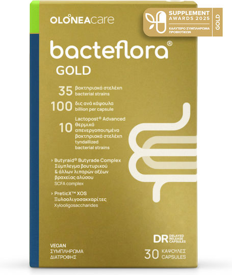 Olonea Bacteflora Gold mit Probiotika und Präbiotika 30 Mützen