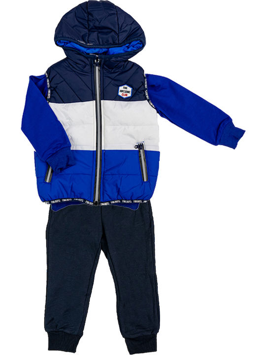 Funky Kids Set with Pants & Jacket Winter 3pcs Blue