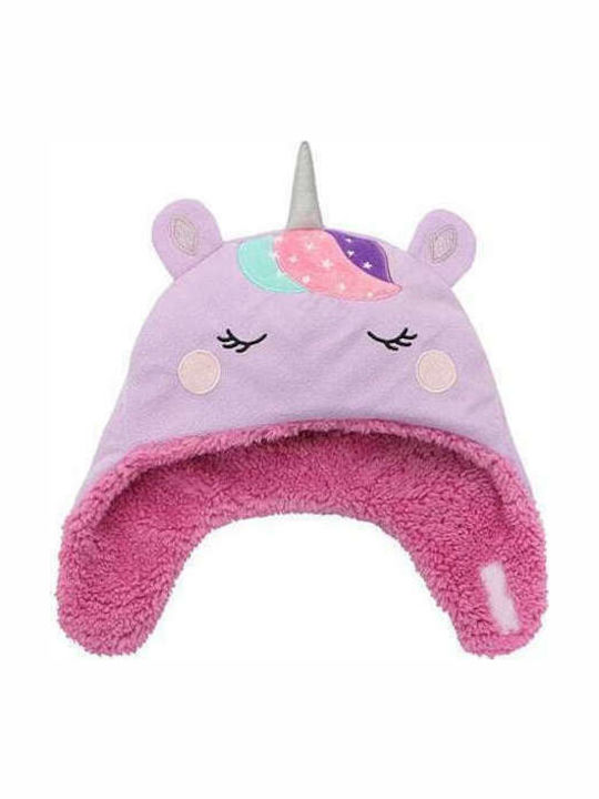 Unicorn Narwhal Căciulă Copil Față și spate Textil Lila