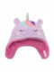 Unicorn Narwhal Căciulă Copil Față și spate Textil Lila