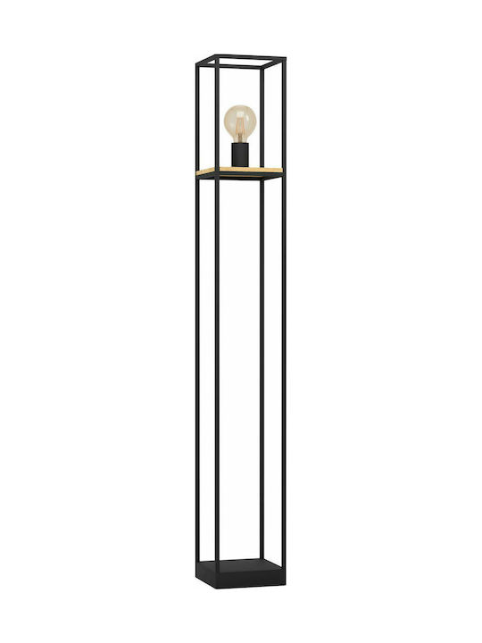 Eglo Libertad Подова Лампа В128.5xД18см. с касета за лампа E27 Черно