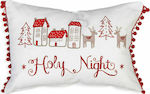 Nef-Nef Homeware Santa Night Christmas Decorative Rectangular Pillow Gray 30x45cm