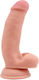 Chisa Novelties Pure Naturally Pornographer Liquid Silicone Dual-Density Realistic Dildo Ρεαλιστικό Dildo με Όρχεις και Βεντούζα Flesh 18cm