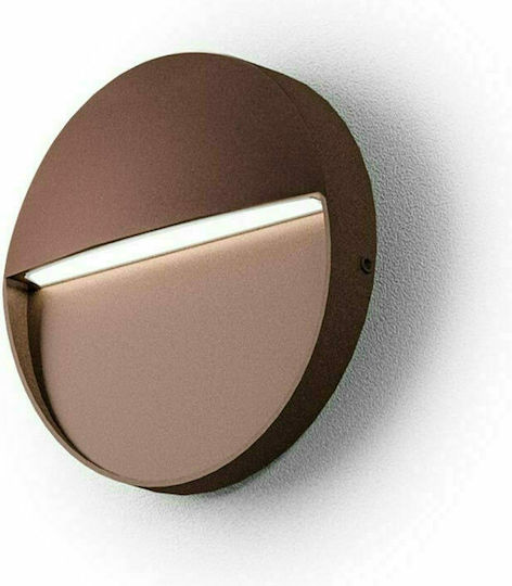 Gea Luce Sol Επιτοίχια Εξωτερική Πλαφονιέρα LED IP65 με Φυσικό Λευκό Φως