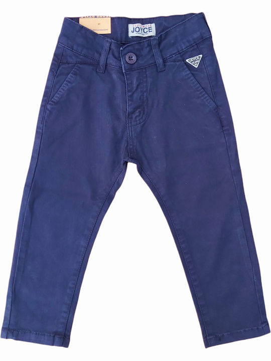 Joyce Kinder Hose Chino Stoff Blau