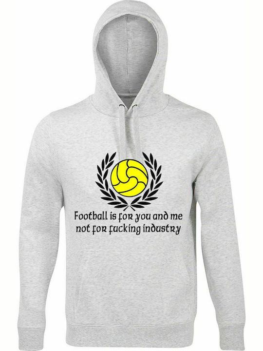 Hoodie Unisex "Against Modern Fottball", Ash