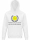 Hoodie Unisex, Organic "Against Modern Fottball", White