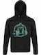 Hoodie Unisex, Organic " Beast Mode ", Black