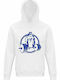 Hoodie Unisex, Organic " Beast Mode ", White