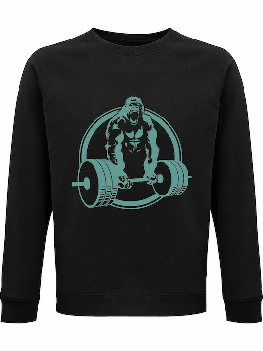 Sweatshirt Unisex, Organic " Beast Mode ", Black