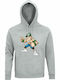 Hoodie Unisex, Organic " John Cena ", Grey Melange