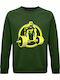 Sweatshirt Unisex, Organic " Beast Mode ", Dark green