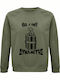 Sweatshirt Unisex, Organic " I will become a Dynamite ", Khaki