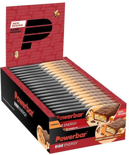PowerBar Ride Energy Μπάρες με 10gr Πρωτεΐνης & Γεύση Καραμέλα Σοκολάτα 18x55gr