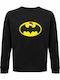 Sweatshirt Unisex, Organic " Batman loves Christmas ", Black