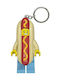 Lego Keychain Hot Dog Man with LED