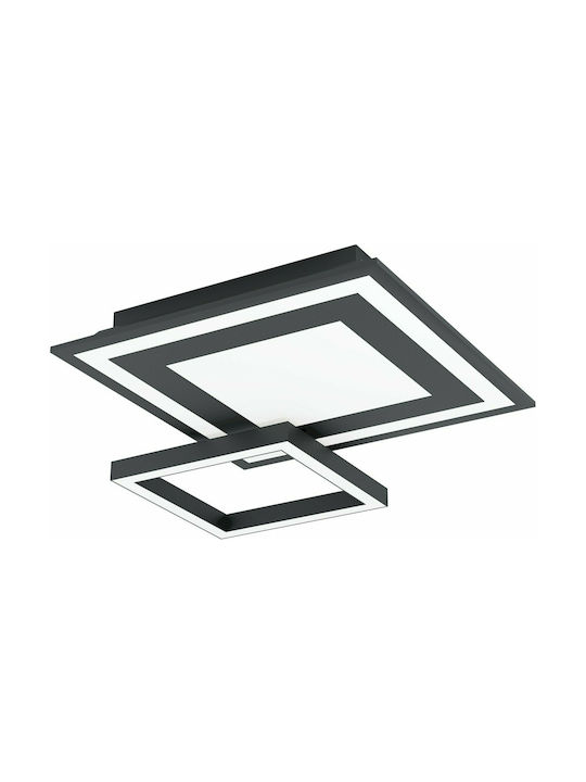 Eglo Savatarila-C Modern Metal Ceiling Light with Integrated LED 45pcs Black