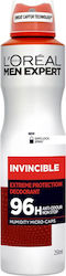 L'Oreal Paris Men Expert Invincible 96h Non-stop Extreme Protection Deodorant Αποσμητικό 96h σε Spray 150ml L'Oreal Paris Men Expert Invincible 96h Non-stop Extreme Protection Deodorant Αποσμητικό 96h σε Spray 150ml