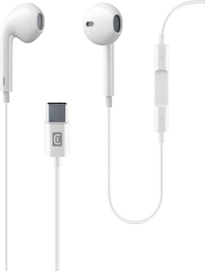 Cellular Line Sparrow Earbuds Handsfree με Βύσμα USB-C Μαύρο