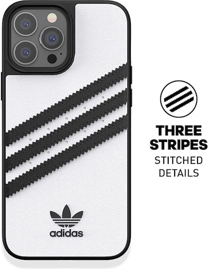 adidas Moulded Back Cover Silicone White / Black (iPhone 13 Pro Max)