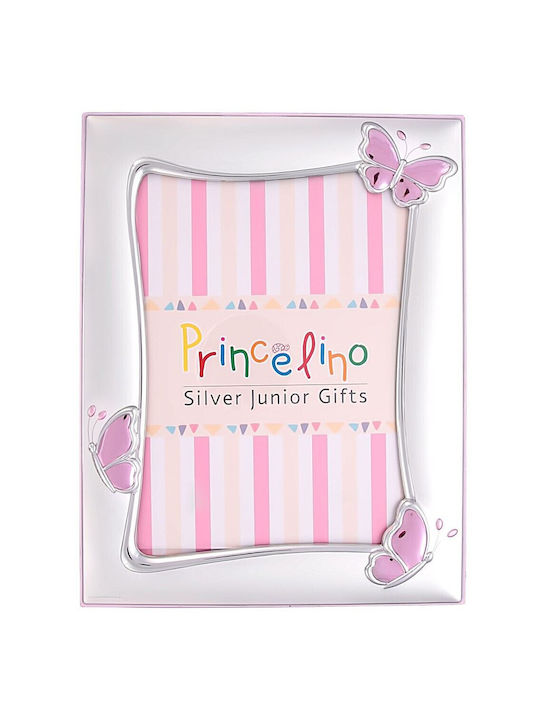Prince Silvero Silver Photo Frame Butterfly 9x13cm