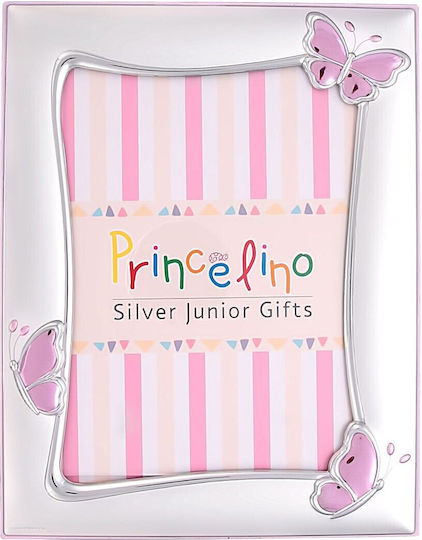 Prince Silvero Schmetterling Kinder Fotorahmen Silber Silber 9x13cm