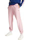Superdry Pantaloni de trening pentru femei cu cauciuc Roz