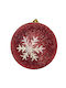 Hanging Ball Ornament Ornament Red 10cm Set 4pcs