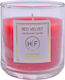 HF Scented Candle Jar with Scent Strawberry Red 140gr 1pcs