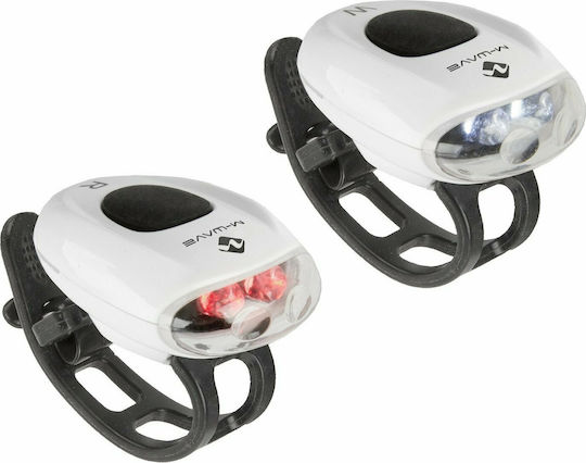 M-Wave Cobra III Bicycle Lights Set