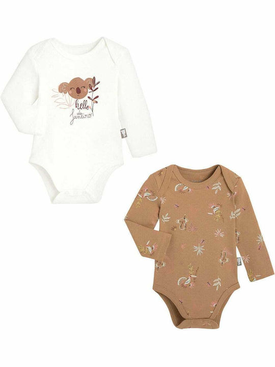 Petit Beguin Body Set 2Pcs Bodies Bebe Fillels Janeiro 6011410-JANEIRO Brown Girl