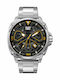 CAT Tokyo Men's Watch 44mm Battery with Silver Metal Bracelet