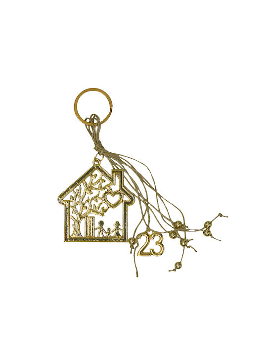 Happyness Charms metallic house 11cm.