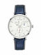 Pierre Lannier Men's Watch 43mm Chronograph Automatic with Blue Leather Strap