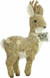 TnS Christmas Figure Deer Beige Length 31cm