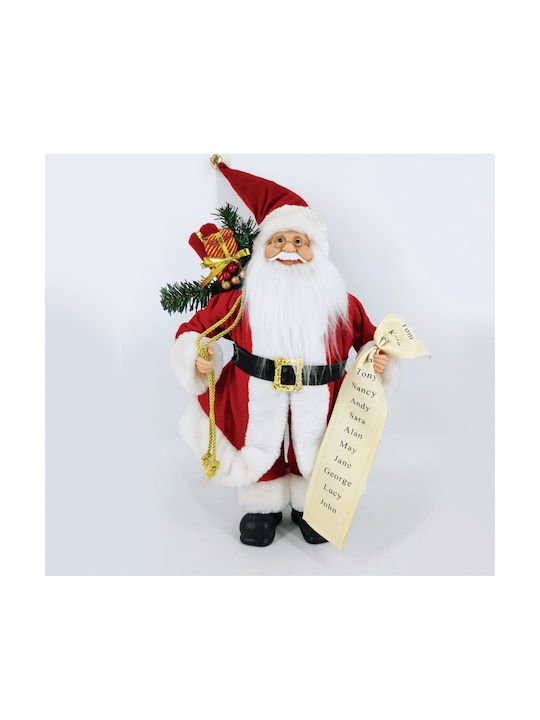 Decorativ Moș Crăciun Roșuς din Tesatura 60cm. ...