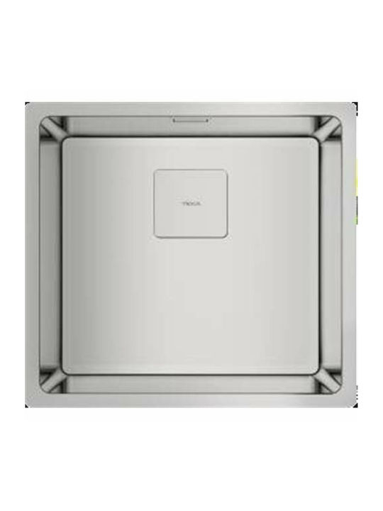 Teka FlexLinea RS15 40.40 Υποκαθήμενος Νεροχύτης Inox Σατινέ Μ44xΠ44cm Ασημί