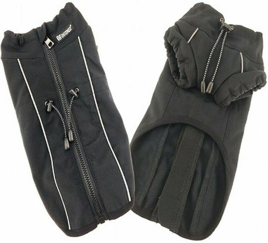 Pet Interest Active Outdoor Vest Кучешки палта Флийс / Водоустойчиво Черен с дължина на гръбчето 26 см.