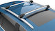 Turtle Aluminum Car Roof Bars Air1 90cm for Citroen C4 Cactus Kia Stonic Volkswagen Passat Alltrack Passat Variant Tiguan Set with Roof Rack Legs and Lock Silver