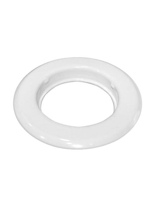 Adeleq Round Metallic Frame for Spot GU10 White 7.8x7.8cm.