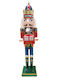 Aca Wooden Christmas Nutcracker 90cm Multicolour