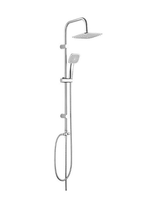 Kuchinox Ondo PG7_20KX Adjustable Shower Column without Mixer 100cm Silver